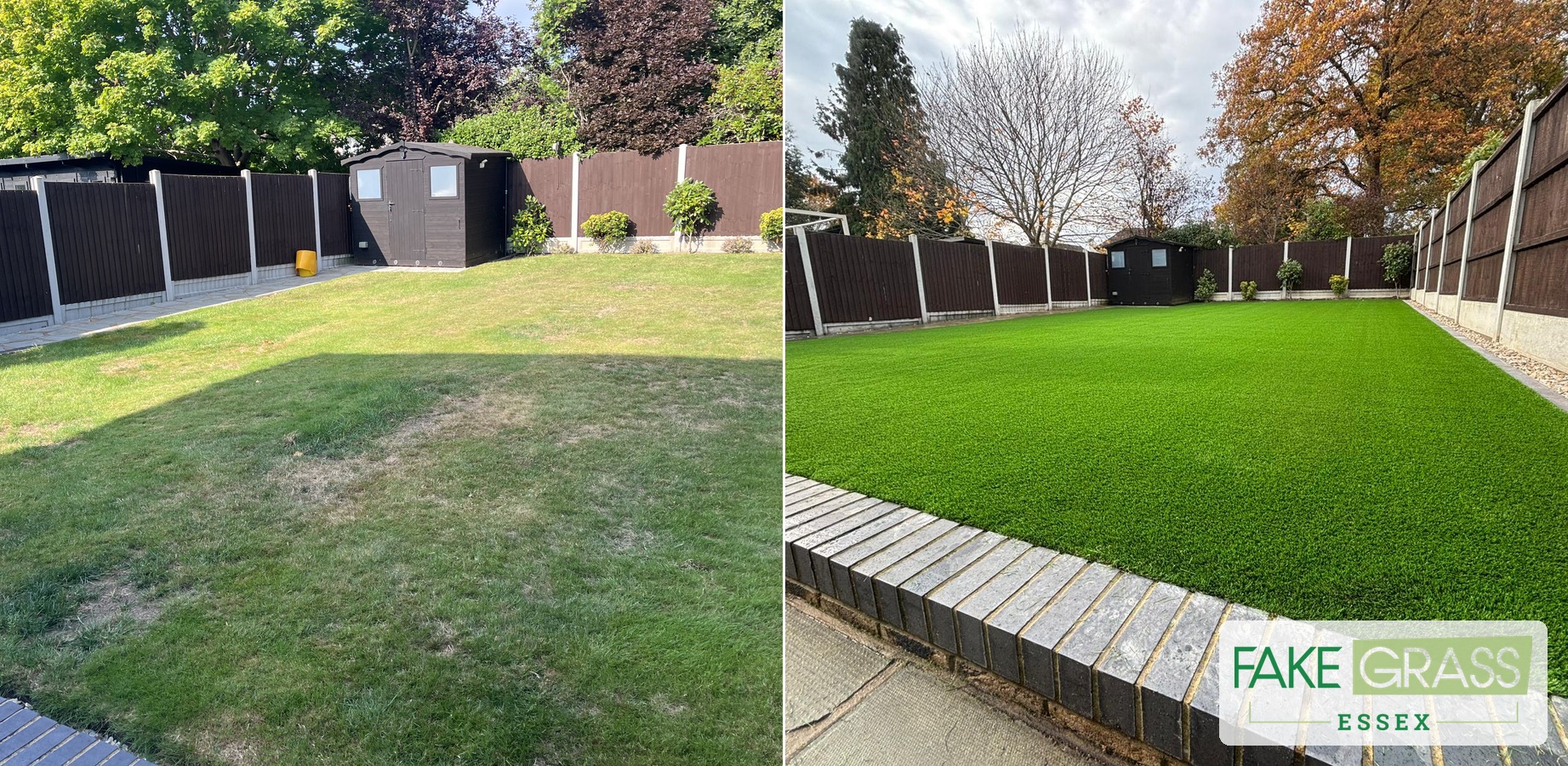 Artificial grass installation Essex