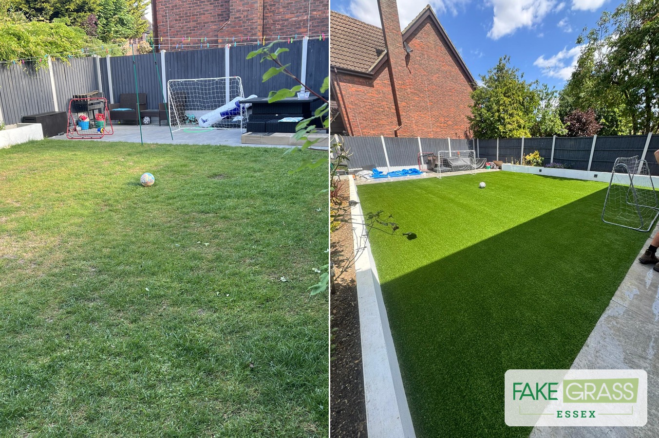 Fake grass installation Southend-on-Sea Essex