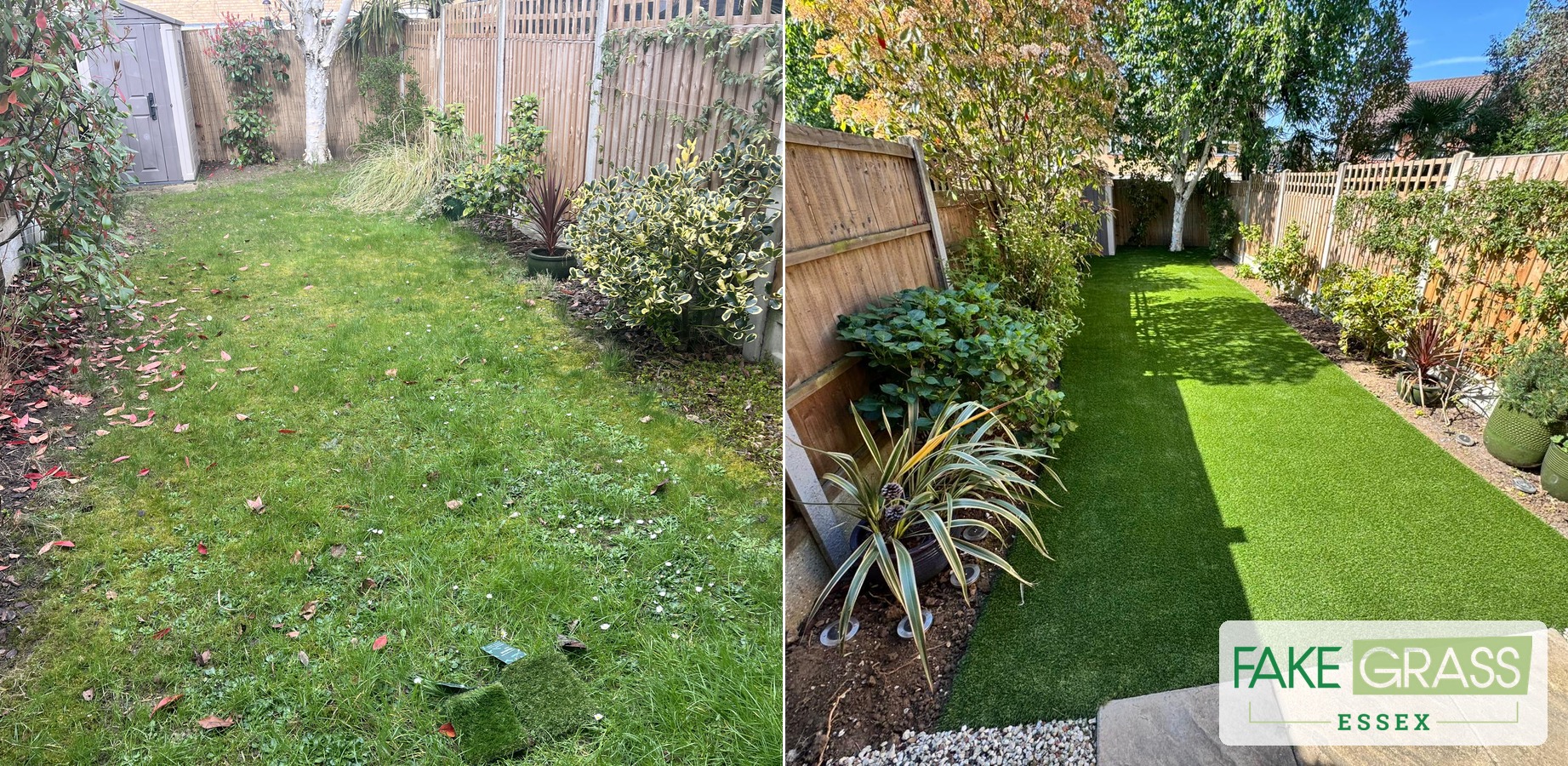 Artificial grass new build Essex