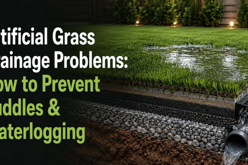 Artificial Grass Drainage Problems: How to Prevent Puddles & Waterlogging